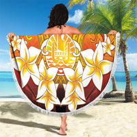 Tahiti Heiva Festival Beach Blanket Tahitian Vahine Plumeria Flowers
