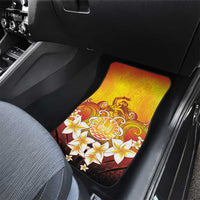 Tahiti Heiva Festival Car Mats Tahitian Vahine Plumeria Flowers