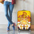 Tahiti Heiva Festival Luggage Cover Tahitian Vahine Plumeria Flowers