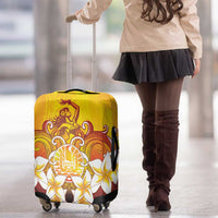 Tahiti Heiva Festival Luggage Cover Tahitian Vahine Plumeria Flowers LT05 - Polynesian Pride