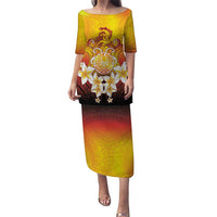 Tahiti Heiva Festival Puletasi Tahitian Vahine Plumeria Flowers