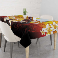 Tahiti Heiva Festival Tablecloth Tahitian Vahine Plumeria Flowers
