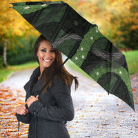 Hawaiian Quilt Umbrella Pele Hair Hinahina Lei Black Version