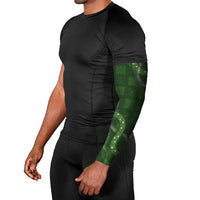 Hawaiian Quilt Arm Sleeves Pele Hair Hinahina Lei Green Version