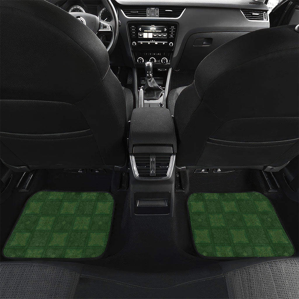Hawaiian Quilt Car Mats Pele Hair Hinahina Lei Green Version