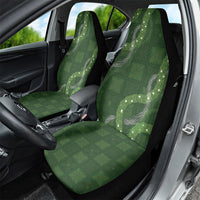 Hawaiian Quilt Car Seat Cover Pele Hair Hinahina Lei Green Version