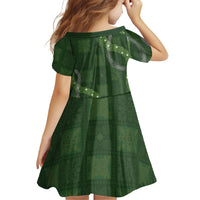 Hawaiian Quilt Family Matching Tank Maxi Dress and Hawaiian Shirt Pele Hair Hinahina Lei Green Version LT05 - Polynesian Pride