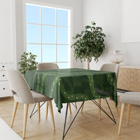 Hawaiian Quilt Tablecloth Pele Hair Hinahina Lei Green Version