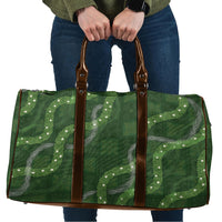 Hawaiian Quilt Travel Bag Pele Hair Hinahina Lei Green Version