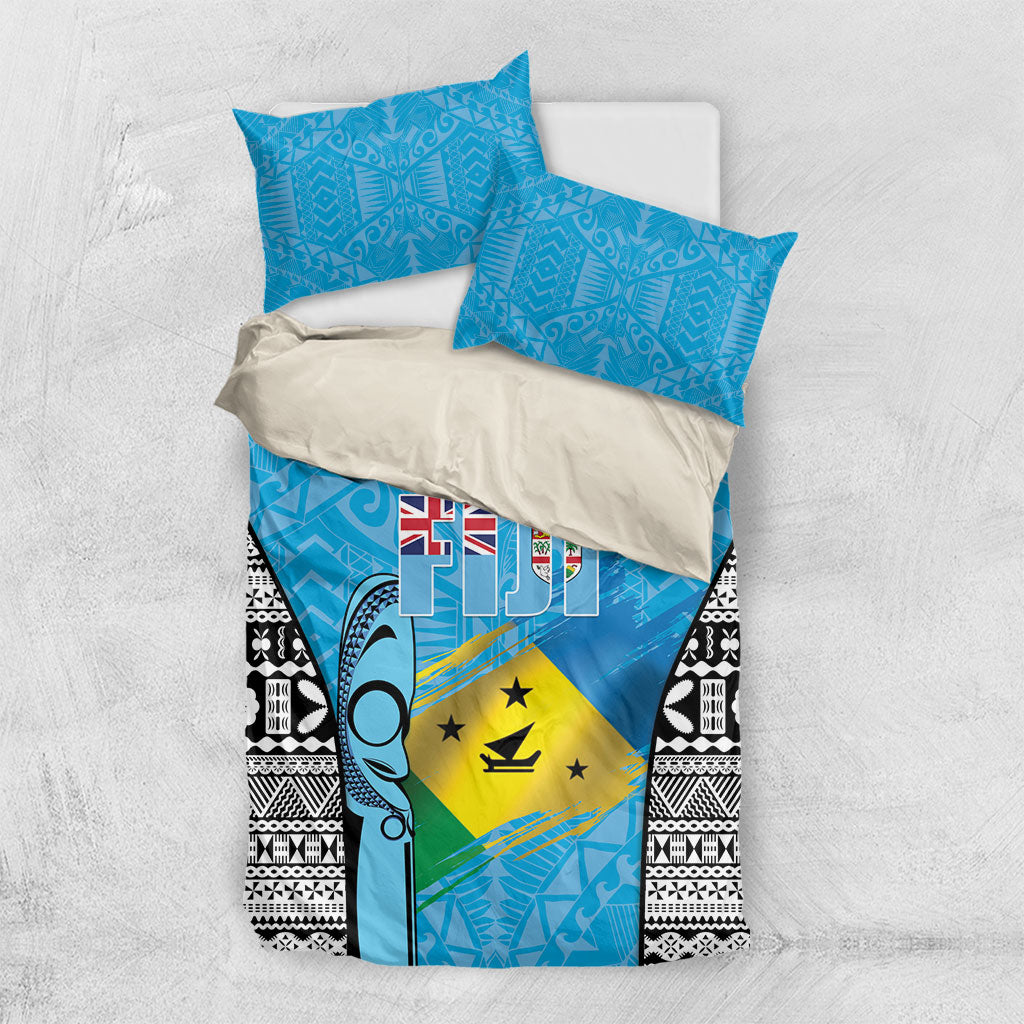 Malampa Fiji Day 2026 Bedding Set Unique Style LT05 US Twin 172cm x 218cm Blue - Polynesian Pride
