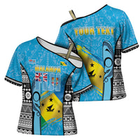 Personalised Malampa Fiji Day 2026 Cross Shoulder Shirt Unique Style LT05 - Polynesian Pride