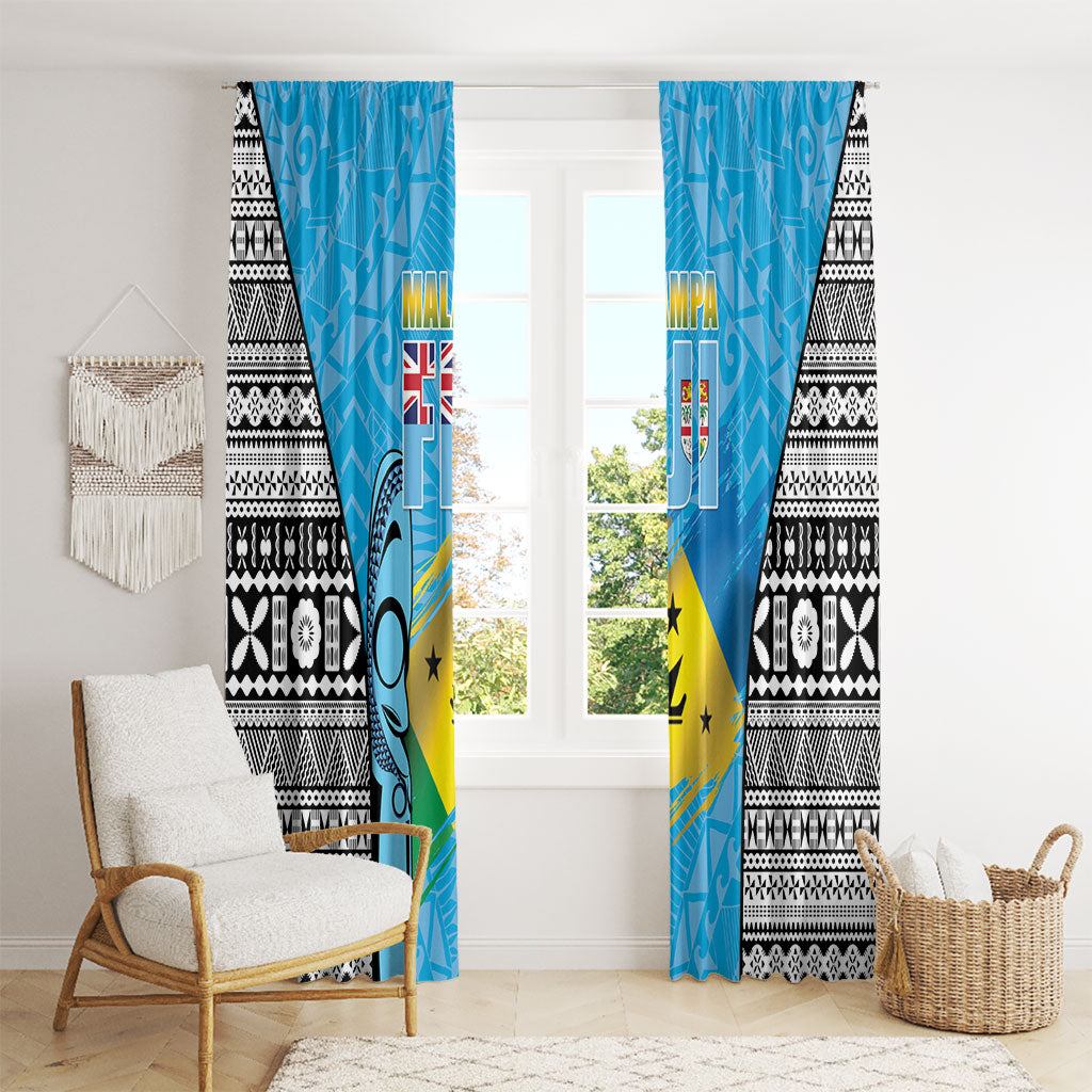 Malampa Fiji Day 2026 Window Curtain Unique Style LT05 - Polynesian Pride