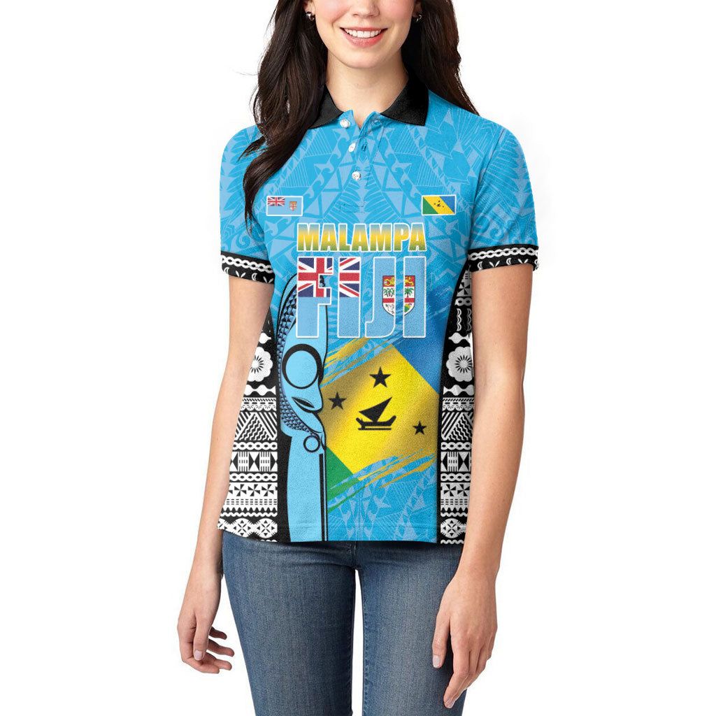 Personalised Malampa Fiji Day 2026 Women Polo Shirt Unique Style LT05 - Polynesian Pride