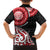New Zealand Red Maori Koru Simple Style Family Matching Long Sleeve Bodycon Dress and Hawaiian Shirt