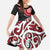New Zealand Red Maori Koru Simple Style Family Matching Long Sleeve Bodycon Dress and Hawaiian Shirt