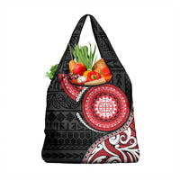 New Zealand Red Maori Koru Simple Style Grocery Bag