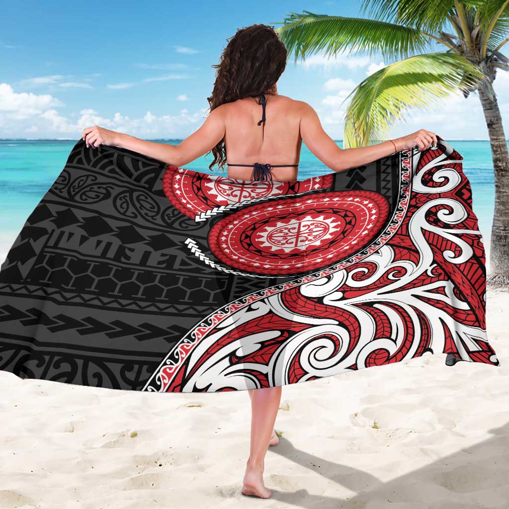 New Zealand Red Maori Koru Simple Style Sarong