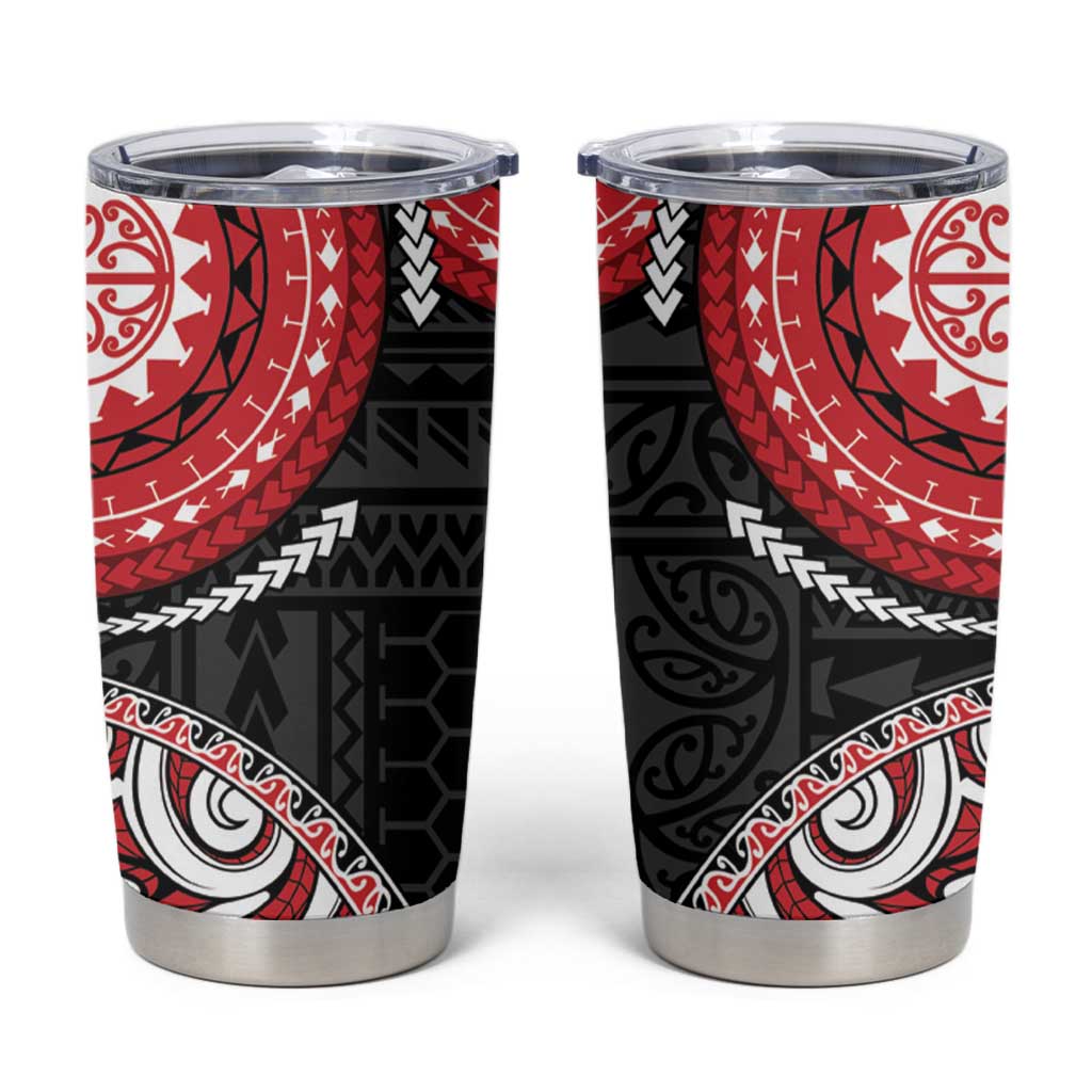 New Zealand Red Maori Koru Simple Style Tumbler Cup