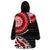 New Zealand Red Maori Koru Simple Style Wearable Blanket Hoodie