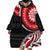 New Zealand Red Maori Koru Simple Style Wearable Blanket Hoodie