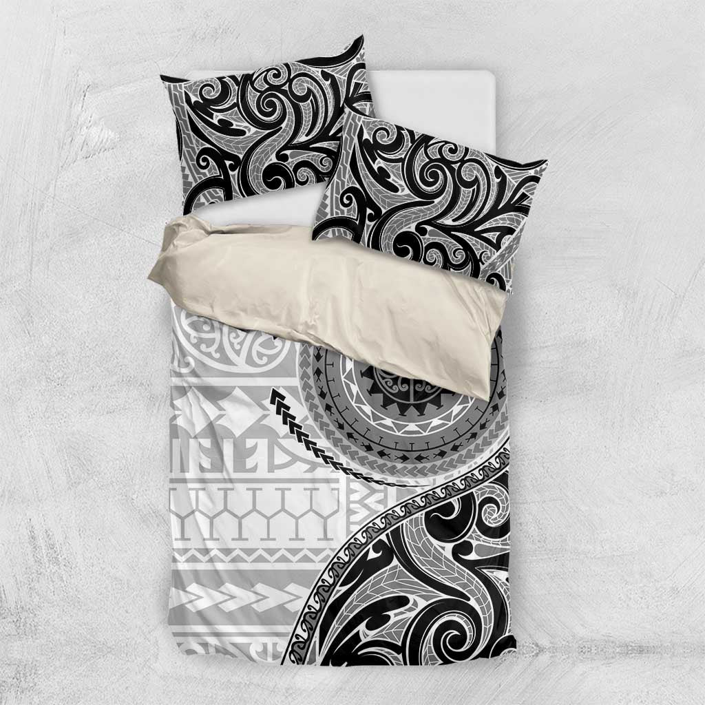 New Zealand White Maori Koru Simple Style Bedding Set