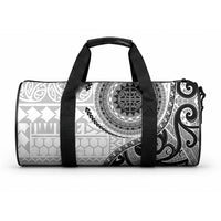 New Zealand White Maori Koru Simple Style Duffle Bag LT05 One size White - Polynesian Pride
