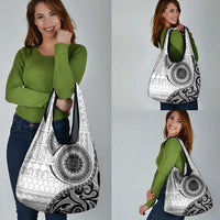 New Zealand White Maori Koru Simple Style Grocery Bag