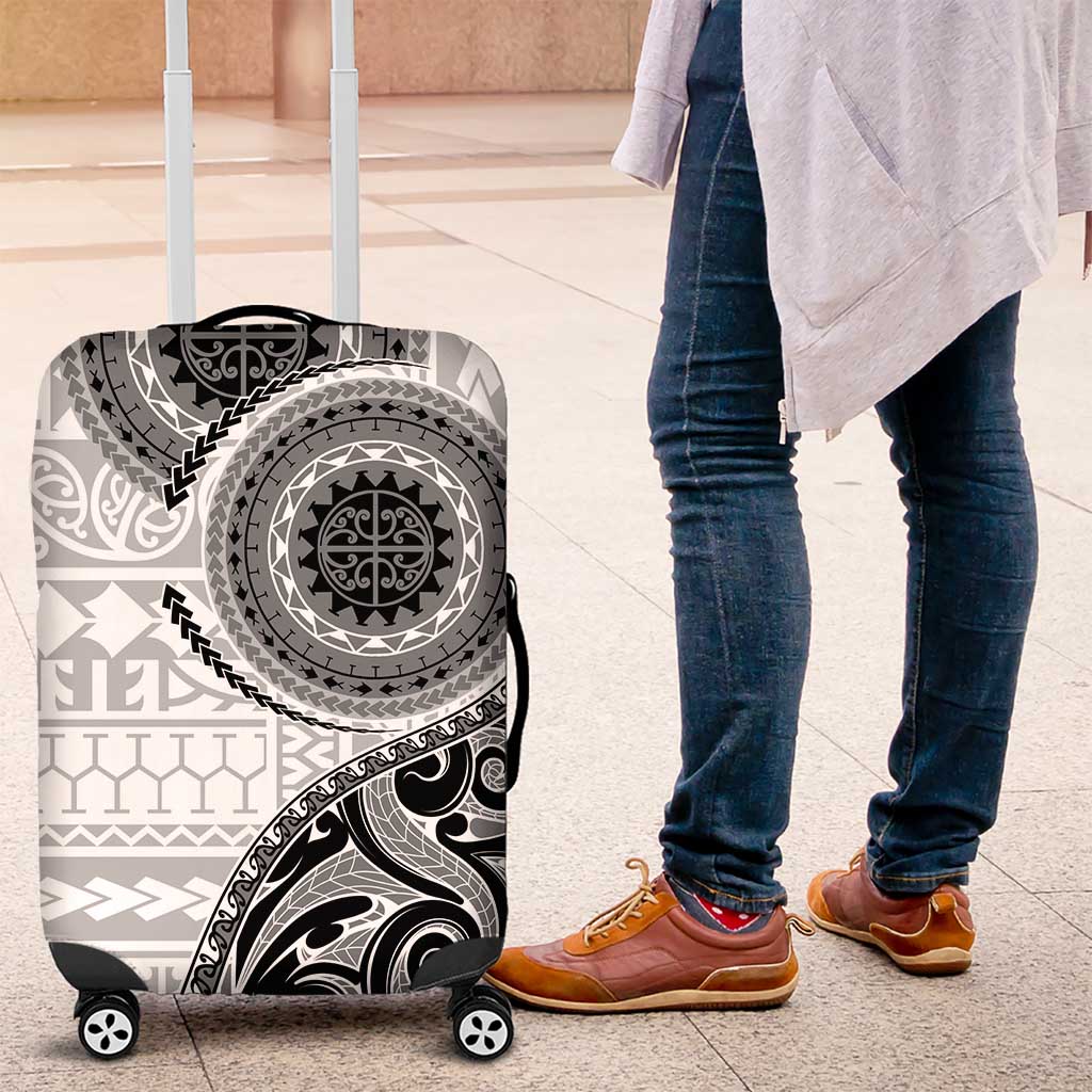 New Zealand White Maori Koru Simple Style Luggage Cover