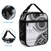 New Zealand White Maori Koru Simple Style Lunch Bag LT05 - Polynesian Pride
