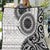 New Zealand White Maori Koru Simple Style Quilt