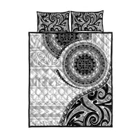 New Zealand White Maori Koru Simple Style Quilt Bed Set