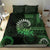 New Zealand Maori Koru Fern Bedding Set Spiral Polynesian Style Green