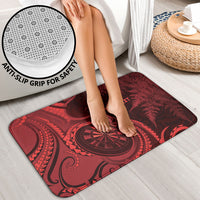 Personalised New Zealand Red Darts Bathroom Set Maori Fern Curve Style
