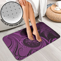 Personalised New Zealand Purple Darts Bathroom Set Maori Fern Curve Style