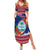 Guam Christmas Summer Maxi Dress Guaman Seal Poinsettia Felis Pasgua LT05 Women Red - Polynesian Pride