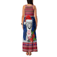 Personalized Guam Christmas Family Matching Tank Maxi Dress and Hawaiian Shirt Guaman Seal Poinsettia Felis Pasgua LT05 - Polynesian Pride