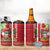 Personalised Hawaii Christmas 4 in 1 Can Cooler Tumbler Funny Santa Claus Surf Mele Kalikimaka