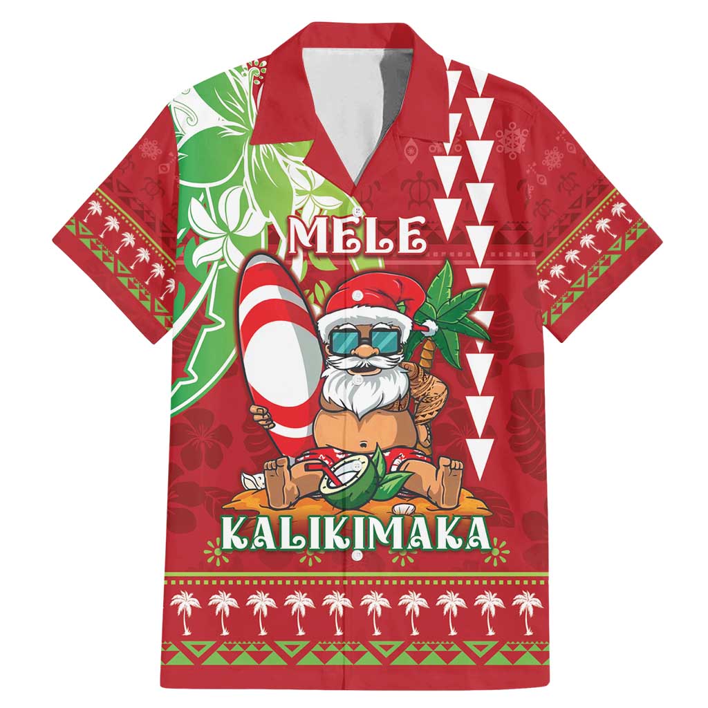 Personalised Hawaii Christmas Family Matching Mermaid Dress and Hawaiian Shirt Funny Santa Claus Surf Mele Kalikimaka