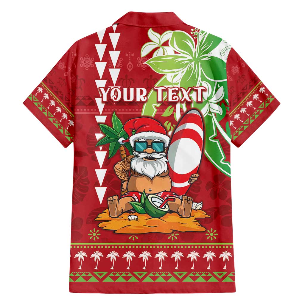 Personalised Hawaii Christmas Family Matching Puletasi and Hawaiian Shirt Funny Santa Claus Surf Mele Kalikimaka LT05 - Polynesian Pride