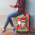 Hawaii Christmas Luggage Cover Funny Santa Claus Surf Mele Kalikimaka