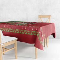Hawaii Christmas Tablecloth Funny Santa Claus Surf Mele Kalikimaka