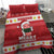 Hawaii Funny Christmas Bedding Set Spam Musubi Santa