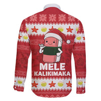 Hawaii Funny Christmas Family Matching Summer Maxi Dress and Hawaiian Shirt Spam Musubi Santa