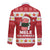 Hawaii Funny Christmas Long Sleeve Button Shirt Spam Musubi Santa