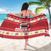 Hawaii Funny Christmas Sarong Spam Musubi Santa