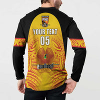 Papua New Guinea Rugby Custom Button Sweatshirt Kumul Pride Go Champions