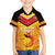 Papua New Guinea Rugby Custom Family Matching Off Shoulder Short Dress and Hawaiian Shirt Kumul Pride Go Champions