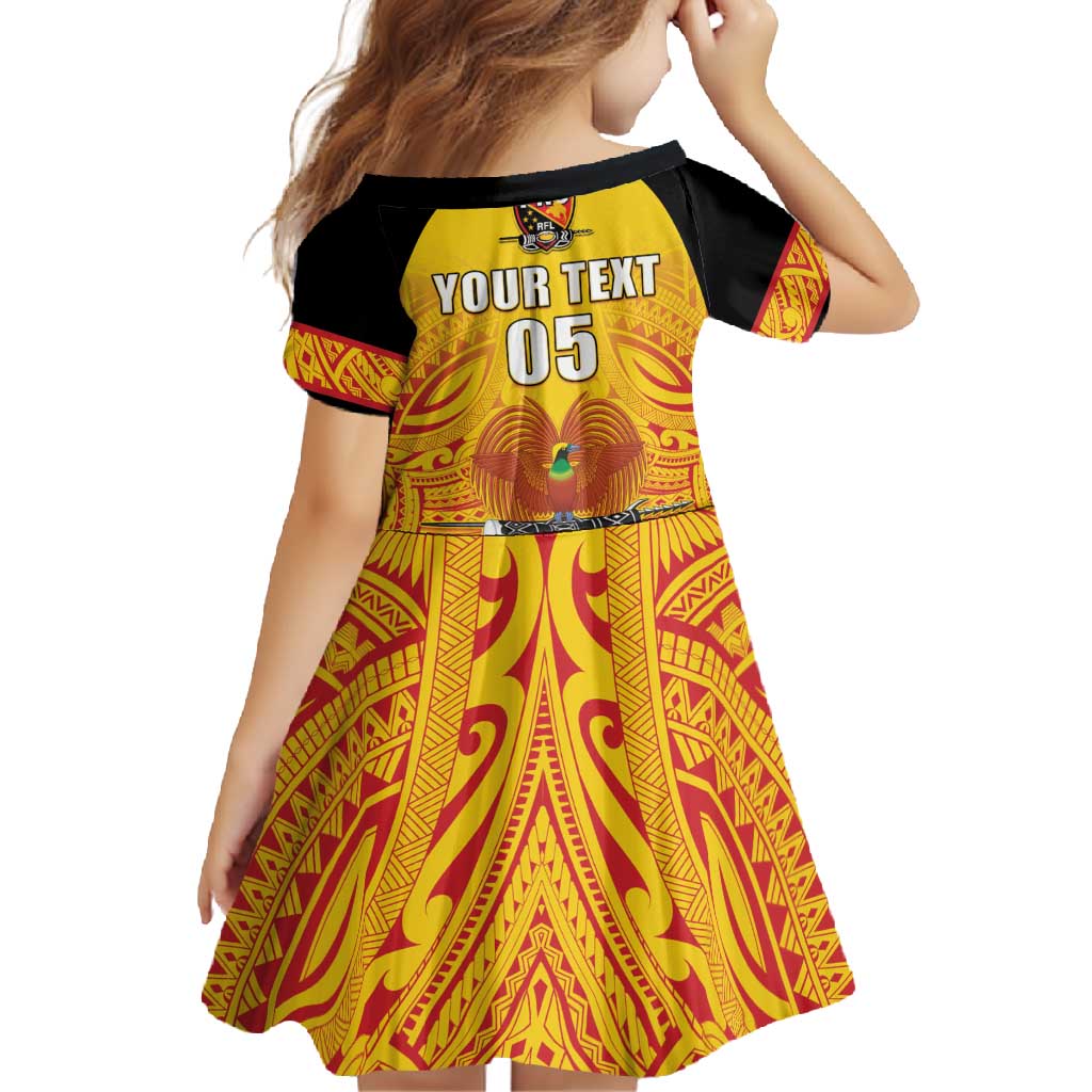 Papua New Guinea Rugby Custom Family Matching Tank Maxi Dress and Hawaiian Shirt Kumul Pride Go Champions