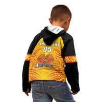Papua New Guinea Rugby Custom Kid Hoodie Kumul Pride Go Champions