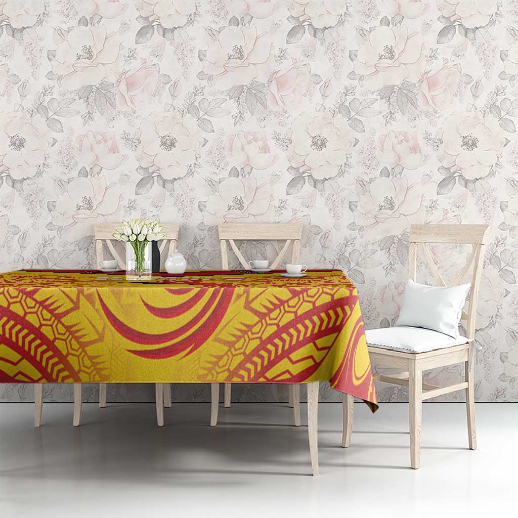 Papua New Guinea Rugby Tablecloth Kumul Pride Go Champions